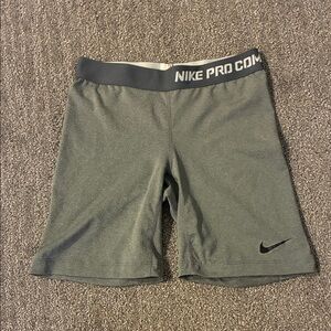 Nike Gray Performance Compression Shorts